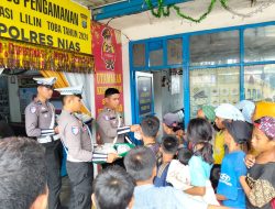 Sat Lantas Polres Nias Laksanakan Kegiatan Rutin “Jumat Berkah”