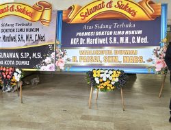 Kanit 3 Ditresnarkoba Polda Riau Berhasil Selesaikan Gelar Doktor Dengan Hasil Terbaik