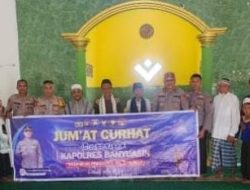 Melalui safari sholat Jum’at, Kabag Logistik Polres Banyuasin Sampaikan Cooling System
