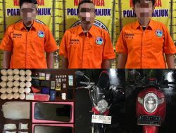 Polres Nganjuk Gagalkan Peredaran Narkotika dan Okerbaya, Empat Pelaku Ditangkap