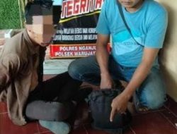 Polres Nganjuk Amankan Pelaku Pencurian Tas berisi uang di Wilayah Kecamatan Tanjunganom
