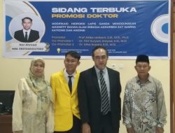Usai Menjalani Sidang Terbuka S.3, Nur Ahmad Resmi Sandang Gelar Doktor