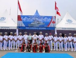 Lantamal V Sambut Kedatangan Kapal Perang Kanada HMCS Ottawa (FFH 341)