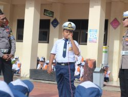 Satlantas Polres Purbalingga Ajak Siswa Patuh Aturan Lalu Lintas