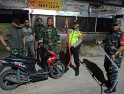 Cegah Aksi Tawuran Kodim 0418/Palembang Gelar Patroli Gabungan, Satu Remaja Diamankan Bersama Barang Bukti