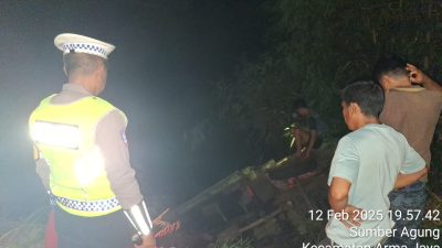 Gerak Cepat Polres Bengkulu Utara Sukses Evakuasi Mobil Dump Truck yang Terperosok di Jurang