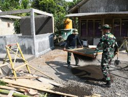 Pembangunan Pos Kamling TMMD ke-123 di Bondowoso Dipercepat, Ditargetkan Selesai Tepat Waktu