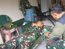 Sinergi TMMD ke-123, Satgas dan Warga Gunosari Jalani Cek Kesehatan Bersama