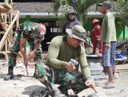 Praka Marinir Barudin Sang Prajurit, Sang Pembangun! TMMD ke-123 di Bondowoso