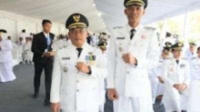 Devi suhartoni dan Junius Wahyudi Resmi Dilantik Sebagai Bupati dan Wakil bupati Muratara 2025-2030