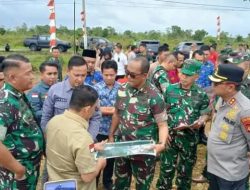 Bupati Musi Rawas Utara Terima Kedatangan Danrem 044/Garuda Dempo dalam Rangka Meninjau Lahan Hibah Pemkab Murata Untuk Pembangunan Batalyon