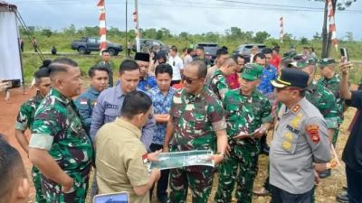Bupati Musi Rawas Utara Terima Kedatangan Danrem 044/Garuda Dempo dalam Rangka Meninjau Lahan Hibah Pemkab Murata Untuk Pembangunan Batalyon