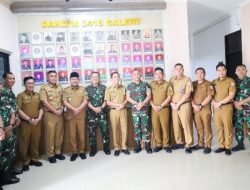 Dandim 0418/Palembang Terima Kunker Walikota dan Wakil Walikota Palembang di Makodim 0418/Palembang