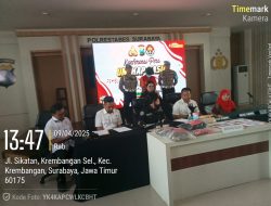 Polrestabes Surabaya Ungkap Kasus Pembunuhan atau Penganiayaan yang Mengakibatkan Korban Meninggal Dunia