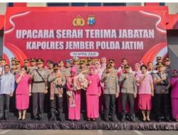 Sertijab Kapolres JEMBER di pimpin langsung Kapolda Jatim