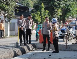 Kapolres Tinjau Langsung Beberapa Titik Rawan di Kabupaten Jember