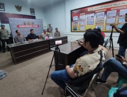 Konferensi Pers Polres Sijunjung Terkait Dugaan Penganiayaan 4 Wartawan