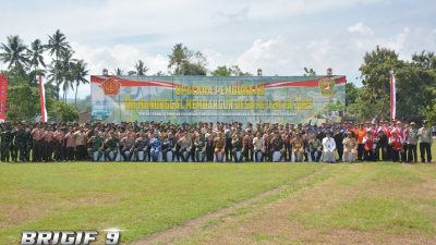 Pasi Teritorial Brigif 9/DY/2 Kostrad Menghadiri Undangan Upacara Pembukaan TMMD ke-124 TA. 2025