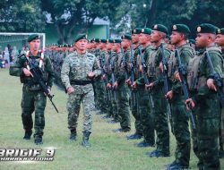 Danbrigif 9/DY/2 Kostrad, Pimpin Upacara Penyambutan Purna Tugas Satgas Pamtas RI-PNG Mobile di wilayah Papua Yonif 509/BY/9/2 Kostrad TA 2025