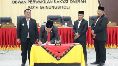 DPRD dan Wali Kota Gunungsitoli Teken Nota Kesepakatan RPJMD 2025–2029, Bahas Sinergi dengan BRIN dan Evaluasi LKPJ 2024