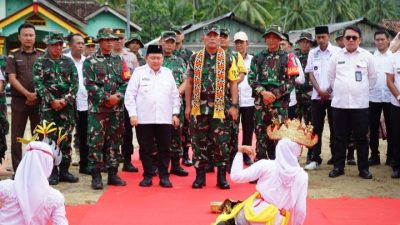 Ketua Tim Wasev TMMD ke-124, Brigjen TNI Joni Pardede Tinjau Lokasi di Kodim 0422/Lampung Barat