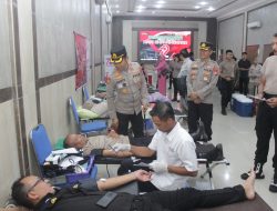 Sambut Hari Bhayangkara ke-79, Polres Bondowoso Gelar Bakti Sosial Donor Darah