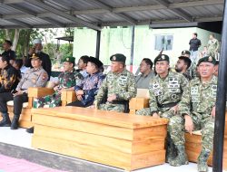 Dandim 0822/Bondowoso Hadiri Upacara Serah Terima Jabatan Danyon 514/SY Dipimpin Danbrigif 9/K