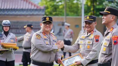 Polsek Kersana Sabet Juara Lomba Kebersihan Dalam Rangka HUT Bhayangkara ke-79