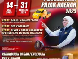Pemutihan Pajak Kendaraan Bermotor Tahun ke-6 Dimulai 14 Juli, Gubernur Khofifah Konsisten Ringankan Beban Masyarakat Setiap Tahun