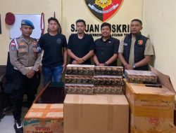 Polres Nagekeo Limpahkan Barang Temuan Rokok Ilegal ke Bea Cukai Labuan Bajo