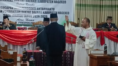 Bupati Nagekeo Hadiri Peresmian Pengangkatan PAW Anggota DPRD