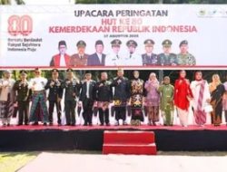 Bupati Hamid Pimpin Upacara Kemerdekaan RI ke-80 di Alun-Alun RBA Bondowoso