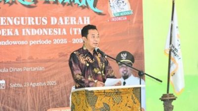 Bupati Bondowoso Hadiri Pelantikan Pengurus Tani Merdeka Periode 2025–2030