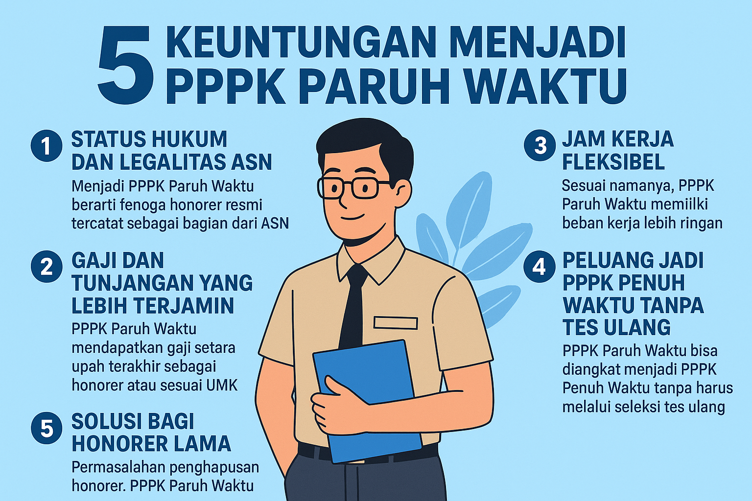 5 Keuntungan Menjadi PPPK Paruh Waktu, Dari Legalitas hingga Peluang Jadi PPPK Penuh Waktu
