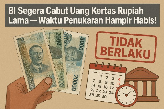BI Segera Cabut Uang Kertas Rupiah Lama - Waktu Penukaran Hampir Habis