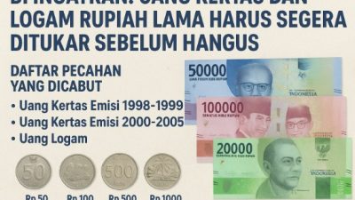 BI Ingatkan: Uang Kertas dan Logam Rupiah Lama Harus Segera Ditukar Sebelum Hangus
