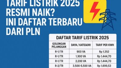 Tarif Listrik 2025 Resmi Naik? Ini Daftar Terbaru dari PLN