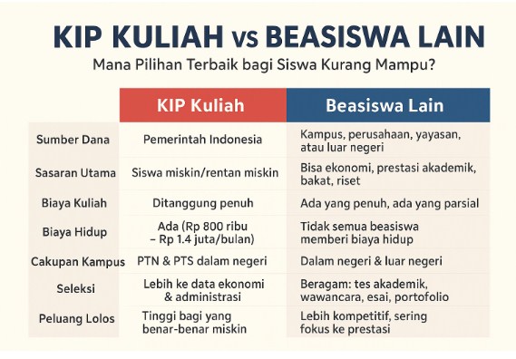 KIP Kuliah vs Beasiswa Lain: Mana Pilihan Terbaik bagi Siswa Kurang Mampu