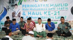 Semarak Maulid Nabi dan Haul KH. Munir Hasyim Latif di SMK YPM 1 Taman, Donasi untuk Palestina Terkumpul