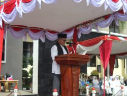 Bupati Pasaman Welly Suhery Pimpin Apel Hari Santri Nasional bacakan amanat Menteri Agama RI,