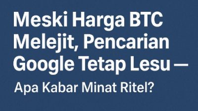 Meski Harga BTC Melejit, Pencarian Google Tetap Lesu — Apa Kabar Minat Ritel