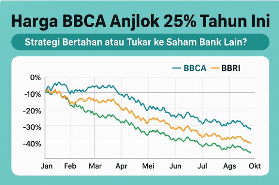 Harga BBCA Anjlok 25% Tahun Ini: Strategi Bertahan atau Tukar ke Saham Bank Lain