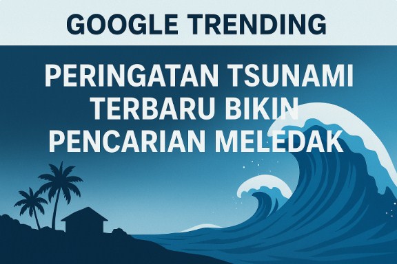 Google Trending: Peringatan Tsunami Terbaru Bikin Pencarian Meledak