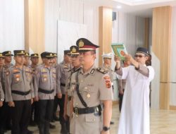 Serah Terima Jabatan Kabagops Polres Kerinci Berlangsung Khidmat di Aula Tathya Dharaka