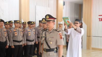 Serah Terima Jabatan Kabagops Polres Kerinci Berlangsung Khidmat di Aula Tathya Dharaka