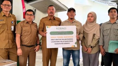 PLTA KMH Serahkan Bantuan Obat dan Bahan Medis ke RSUD Kabupaten Kerinci PLTA Kerinci Merangin Hydro