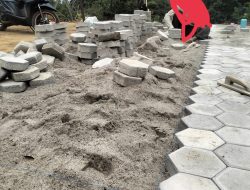 Pekerjaan Vaping Block di Muara Tenang Diduga Tidak Sesuai Spesifikasi Teknis