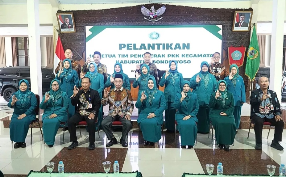 Bupati Bondowoso Tegaskan Peran PKK, 14 Ketua Kecamatan Resmi Dilantik