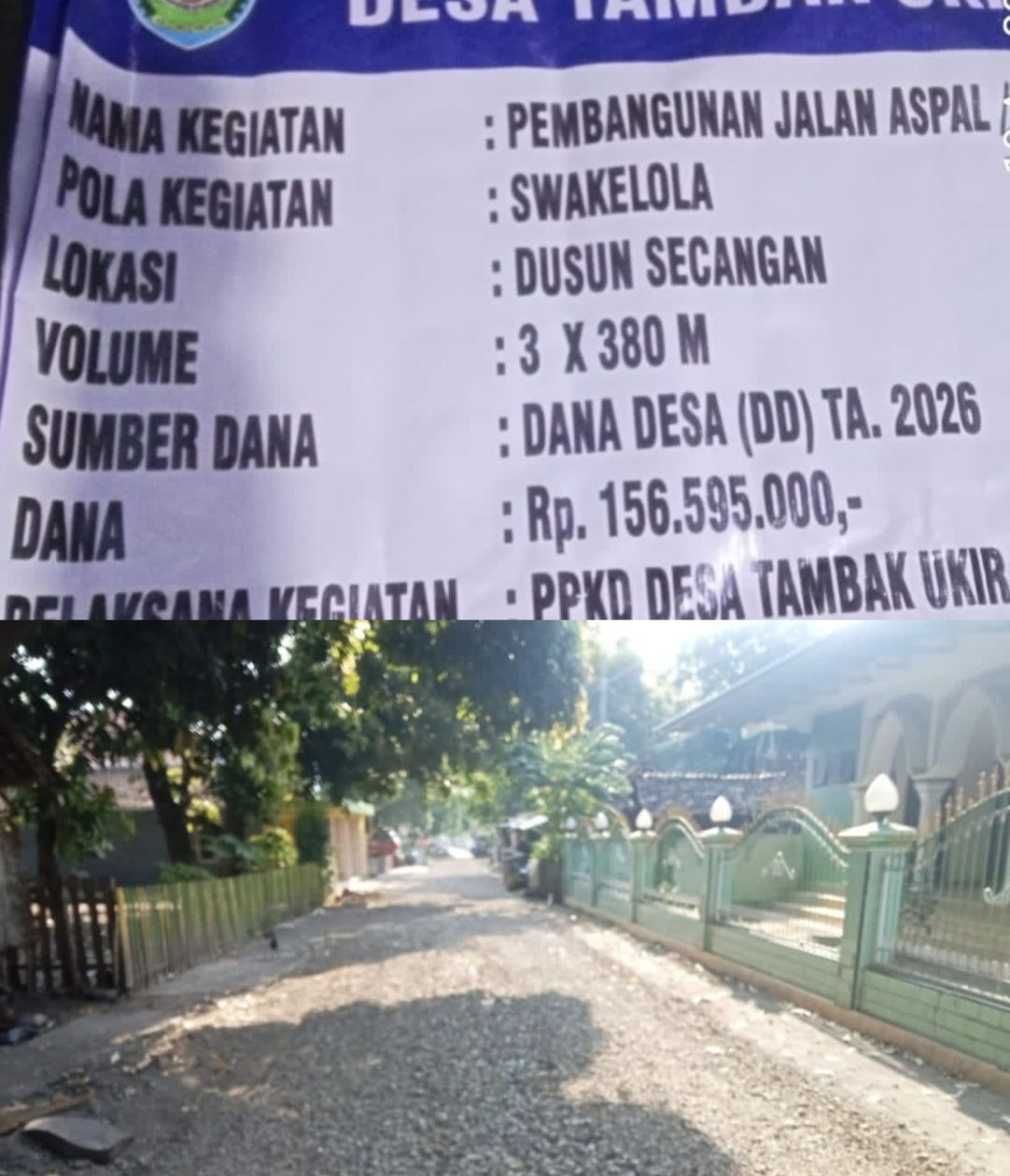 Proyek Lapen Desa Tambak Ukir Situbondo Disorot, Diduga Tak Sesuai Spesifikasi dan Berpotensi Rugikan Negara
