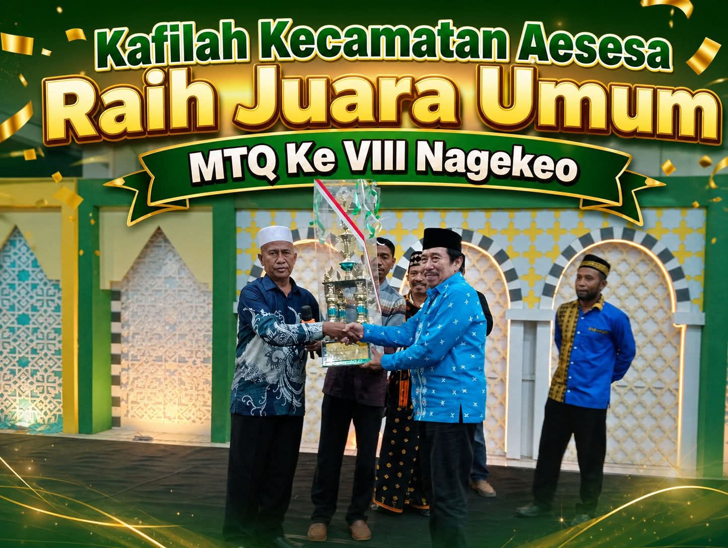 Kafilah Aesesa Juara Umum MTQ VIII Tingkat Kabupaten Nagekeo 2026